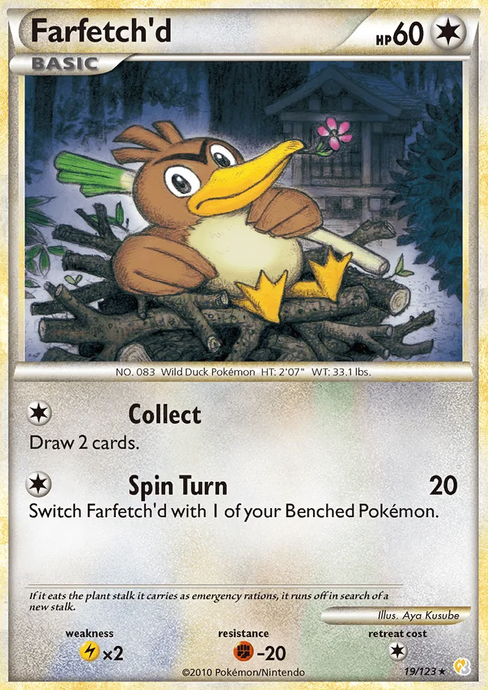 Farfetch'd · HeartGold SoulSilver 19/123