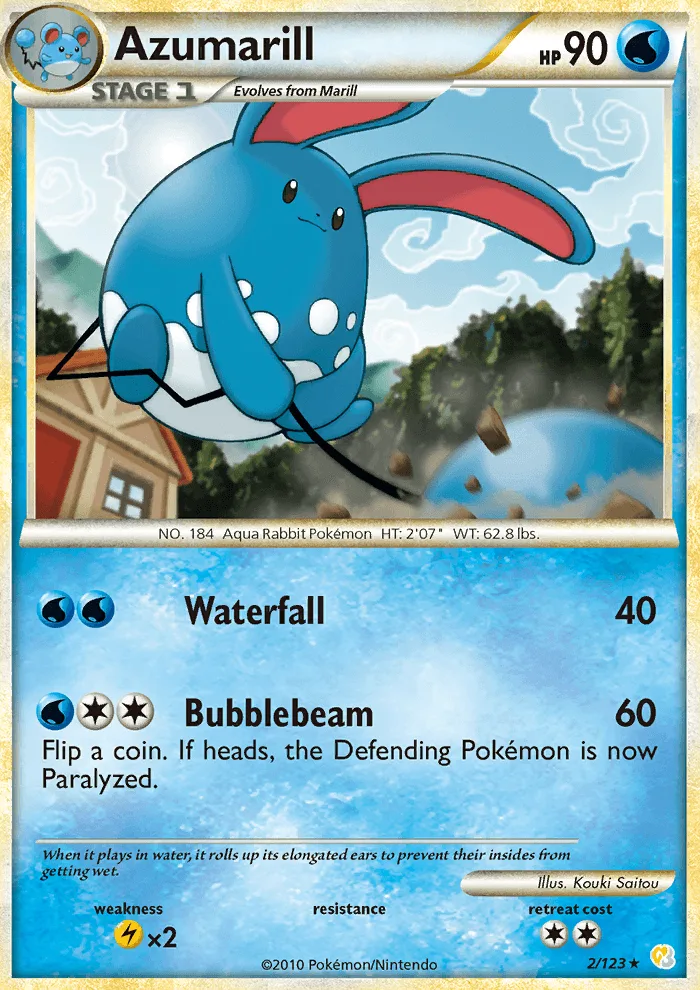 Azumarill · HeartGold SoulSilver 2/123