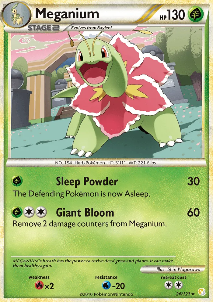 Meganium · HeartGold SoulSilver 26/123