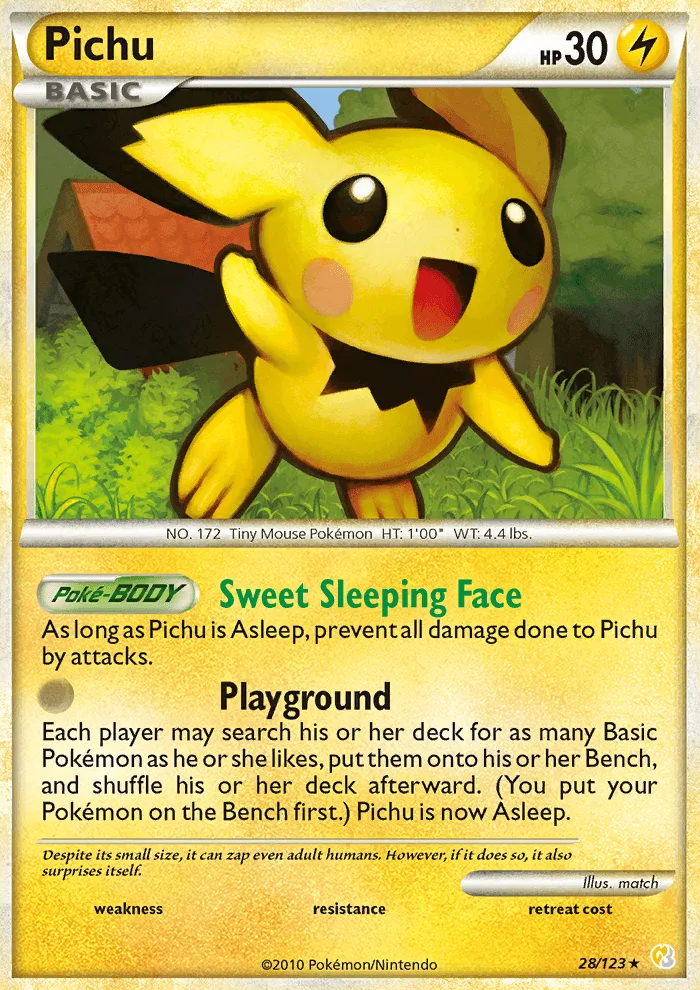 Pichu · HeartGold SoulSilver 28/123