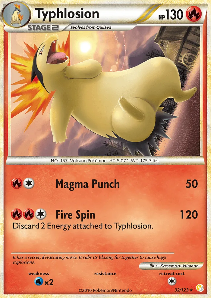 Typhlosion · HeartGold SoulSilver 32/123