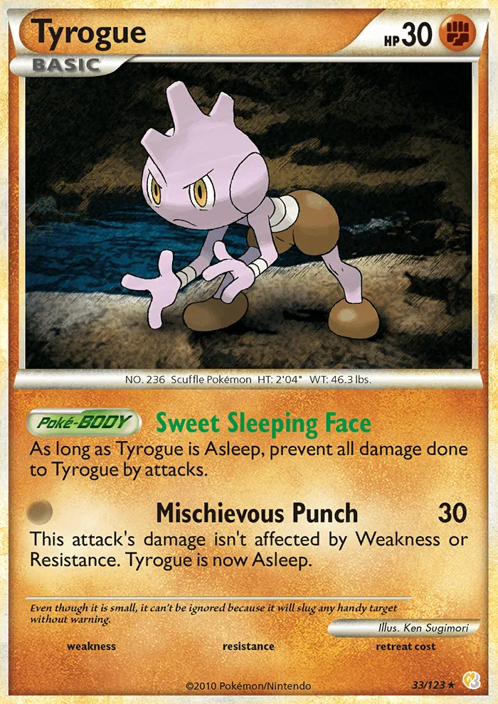 Tyrogue · HeartGold SoulSilver 33/123