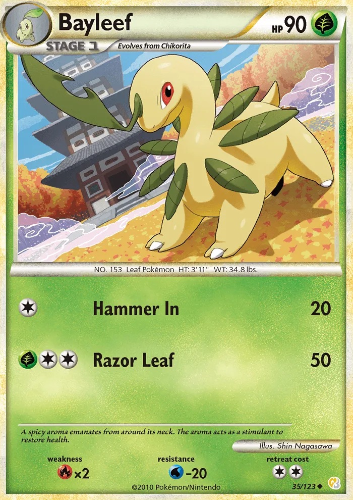 Bayleef · HeartGold SoulSilver 35/123