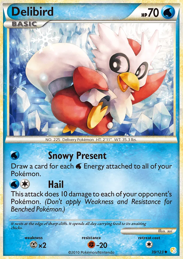 Delibird · HeartGold SoulSilver 39/123