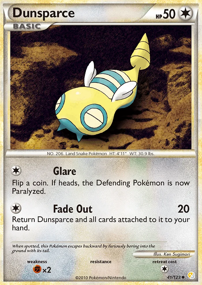 Dunsparce · HeartGold SoulSilver 41/123