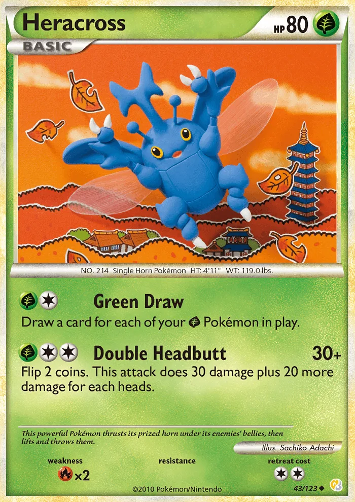 Heracross · HeartGold SoulSilver 43/123