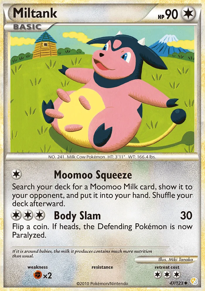 Miltank · HeartGold SoulSilver 47/123