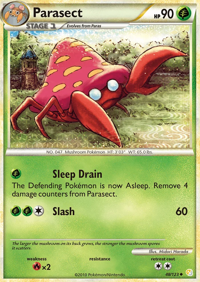 Parasect · HeartGold SoulSilver 48/123