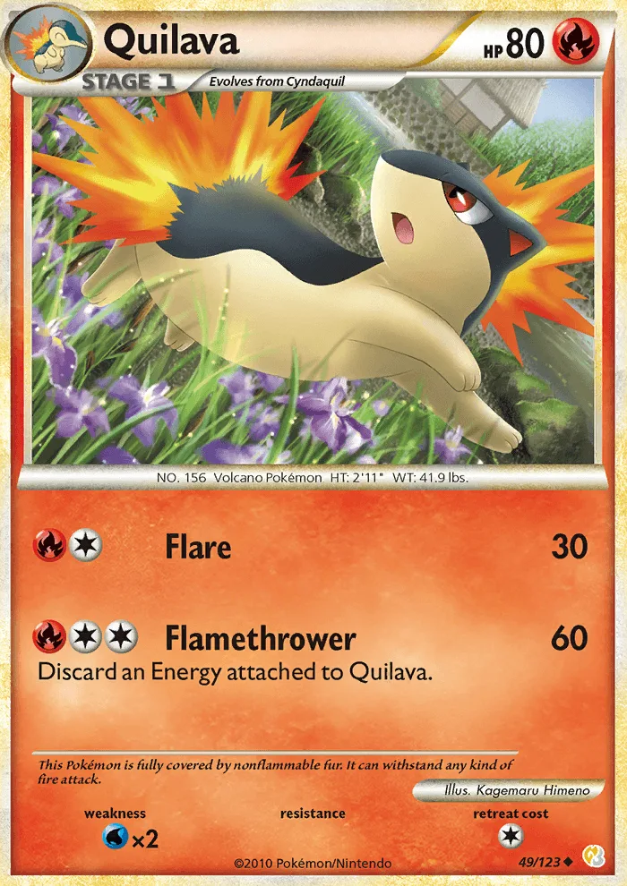 Quilava · HeartGold SoulSilver 49/123