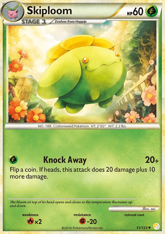 Skiploom · HeartGold SoulSilver 51/123