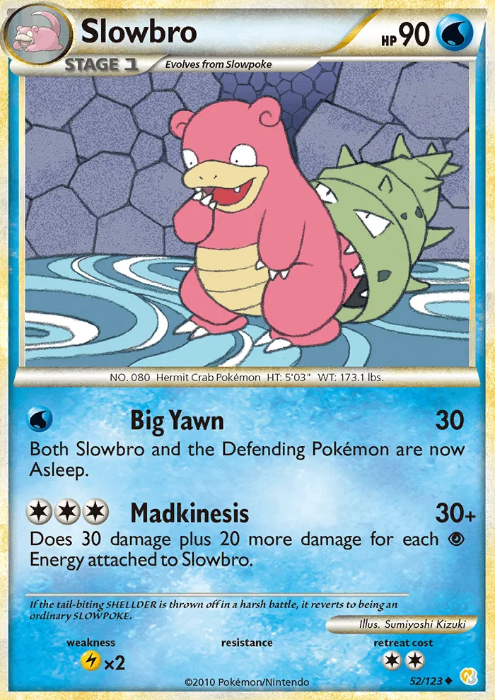 Slowbro · HeartGold SoulSilver 52/123