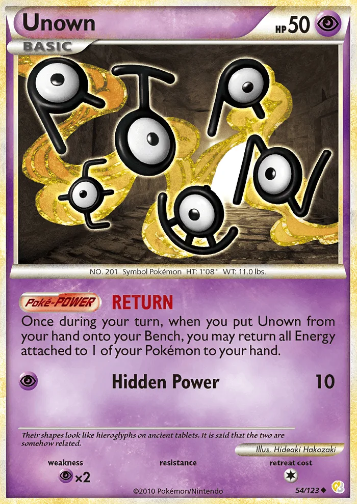 Unown · HeartGold SoulSilver 54/123