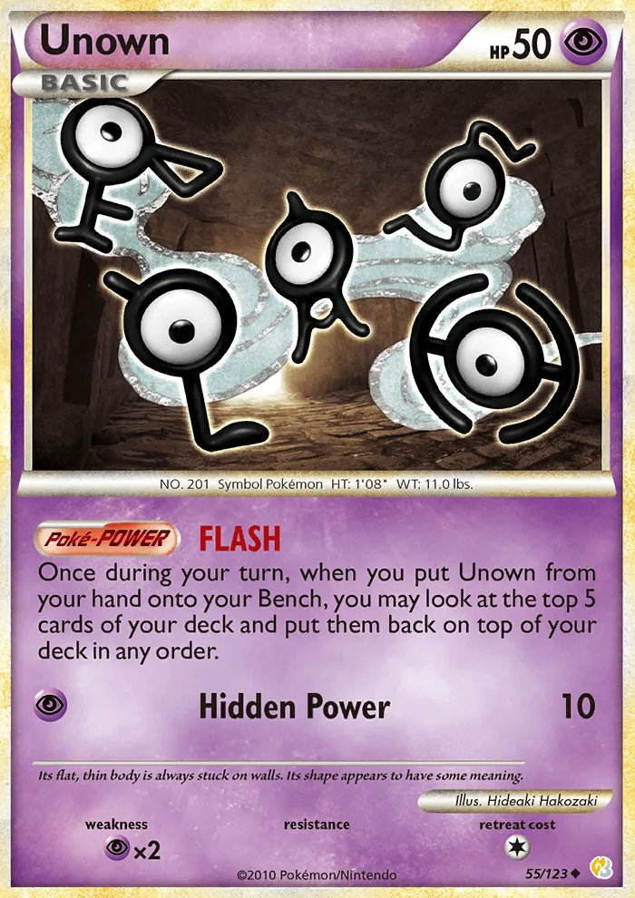 Unown · HeartGold SoulSilver 55/123