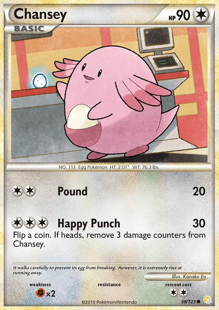 Chansey · HeartGold SoulSilver 58/123