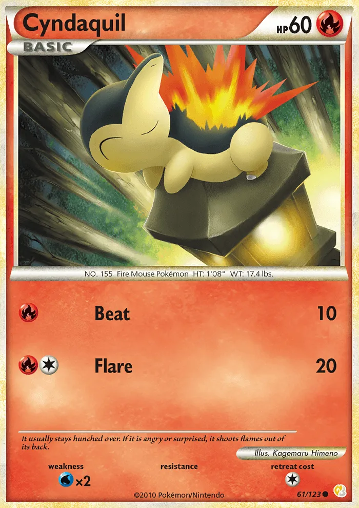 Cyndaquil · HeartGold SoulSilver 61/123