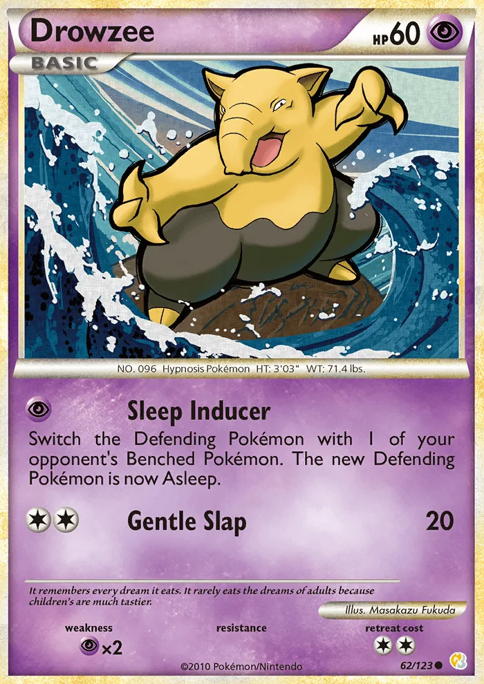 Drowzee · HeartGold SoulSilver 62/123