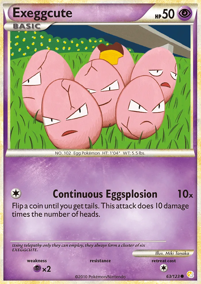 Exeggcute · HeartGold SoulSilver 63/123