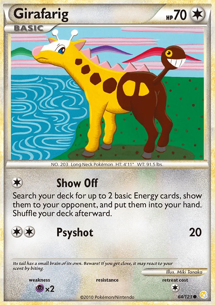 Girafarig · HeartGold SoulSilver 64/123