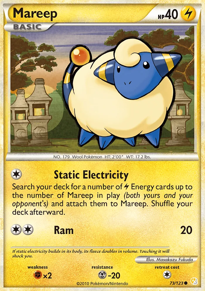 Mareep · HeartGold SoulSilver 73/123