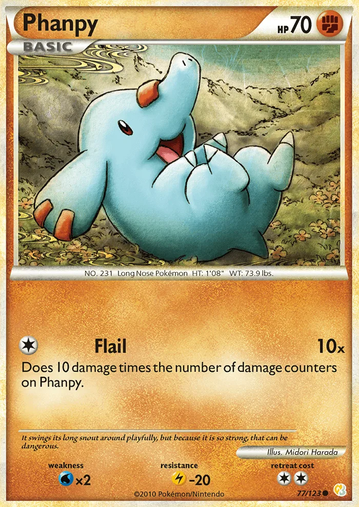 Phanpy · HeartGold SoulSilver 77/123