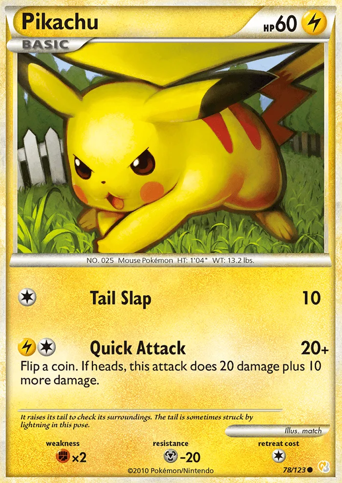 Pikachu · HeartGold SoulSilver 78/123