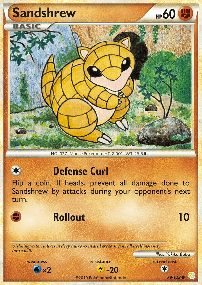 Sandshrew · HeartGold SoulSilver 79/123