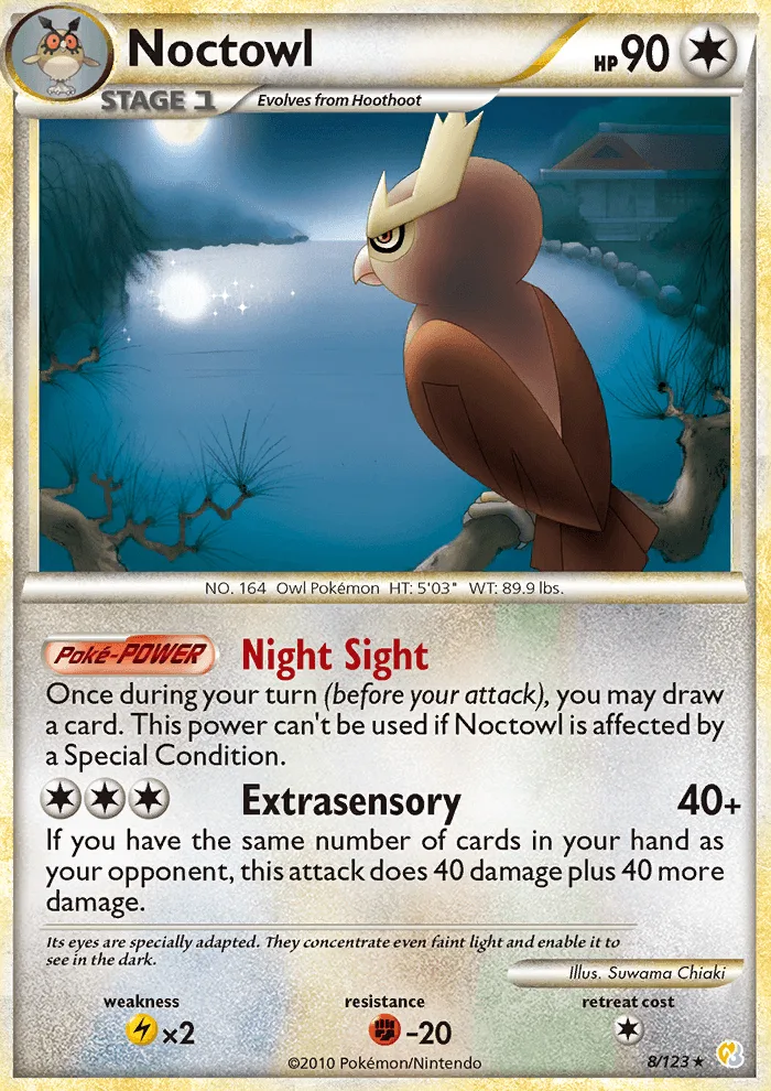 Noctowl · HeartGold SoulSilver 8/123