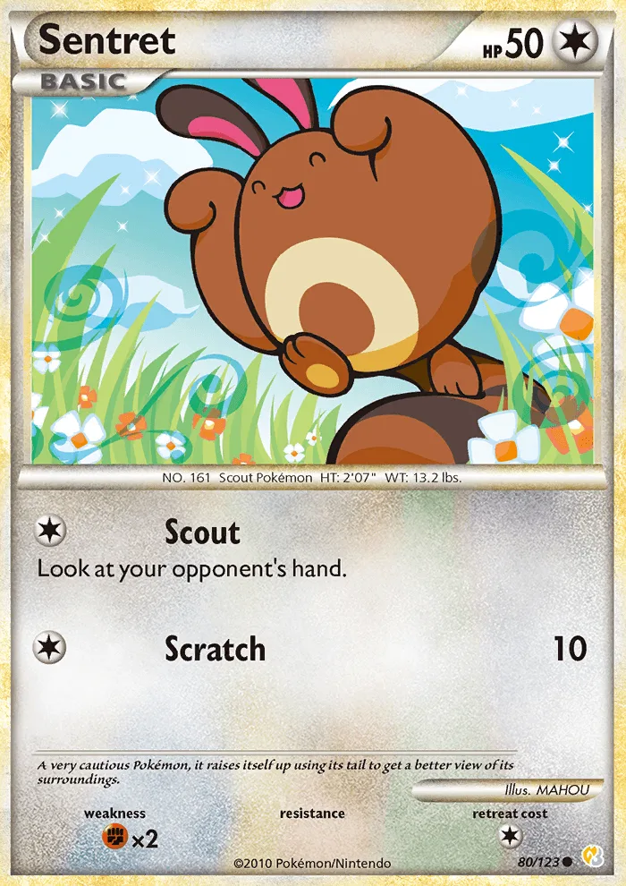 Sentret · HeartGold SoulSilver 80/123