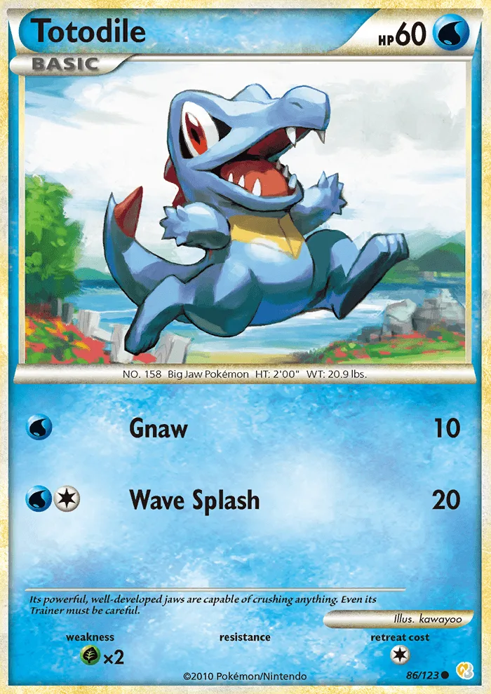 Totodile · HeartGold SoulSilver 86/123