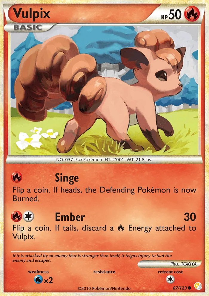 Vulpix · HeartGold SoulSilver 87/123