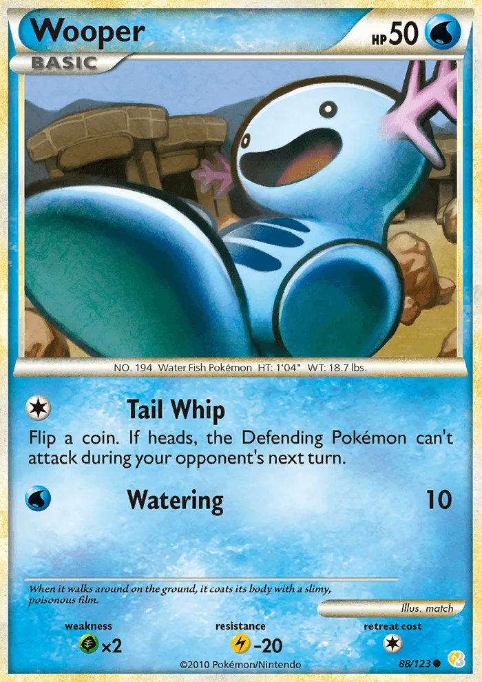 Wooper · HeartGold SoulSilver 88/123