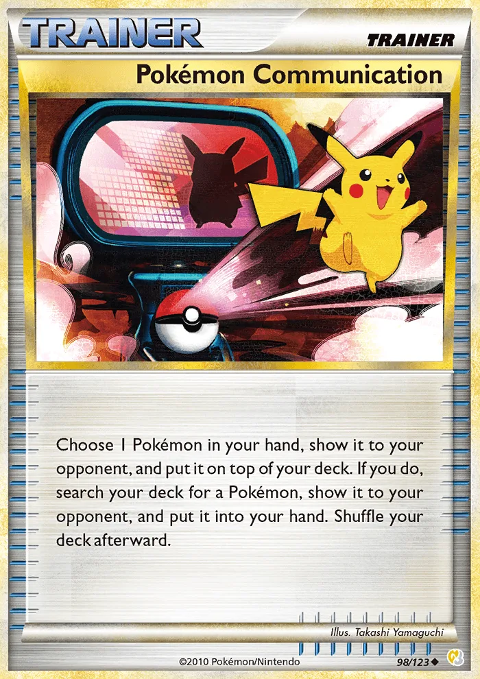 Pokémon Communication · HeartGold SoulSilver 98/123