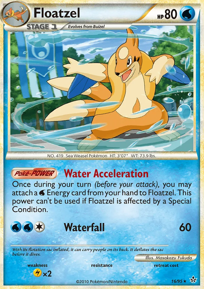 Floatzel · Unleashed 16/95