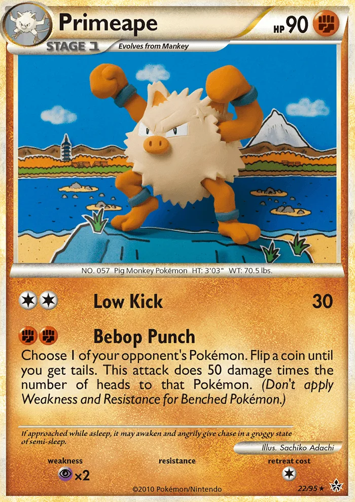 Primeape · Unleashed 22/95