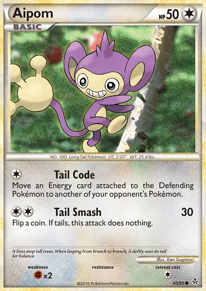 Aipom · Unleashed 43/95