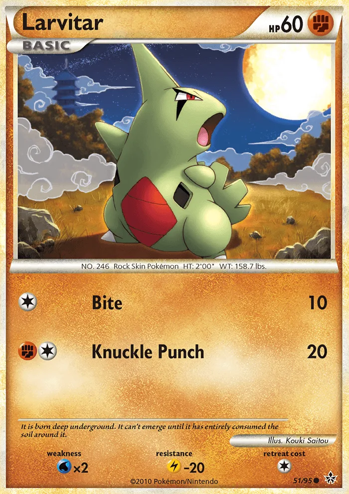 Larvitar · Unleashed 51/95