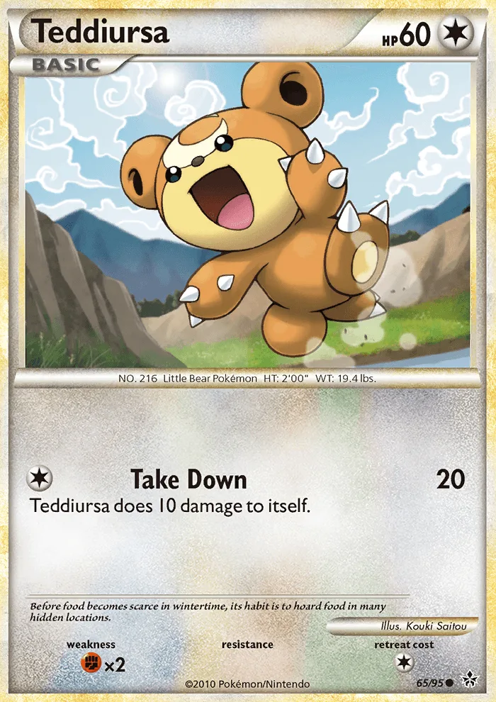 Teddiursa · Unleashed 65/95