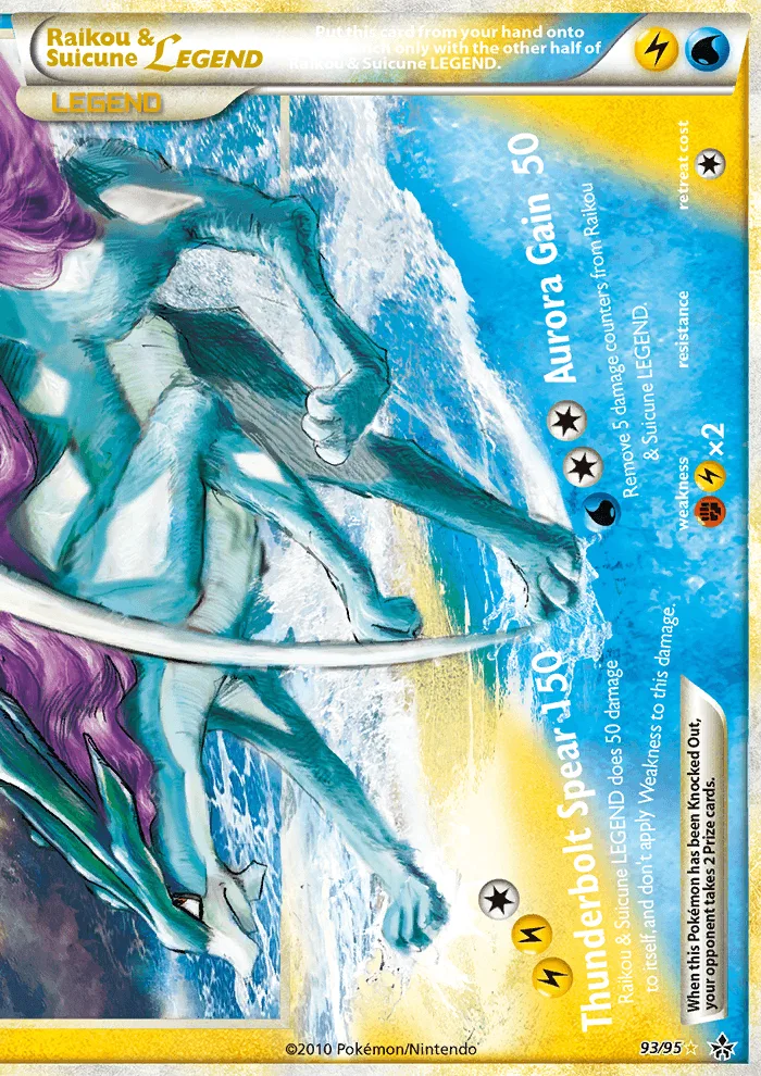 Raikou & Suicune LEGEND · Unleashed 93/95