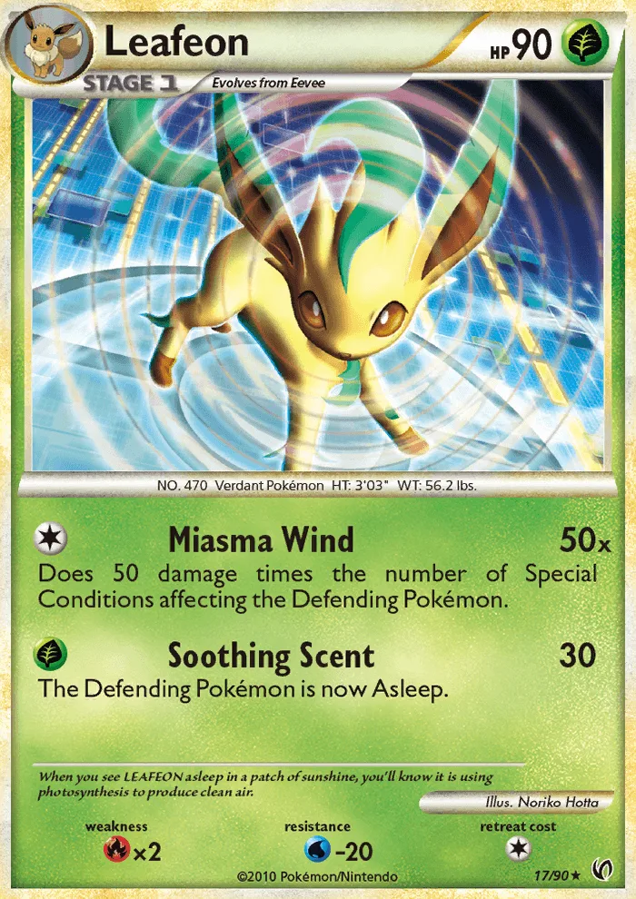 Leafeon · Undaunted 17/90