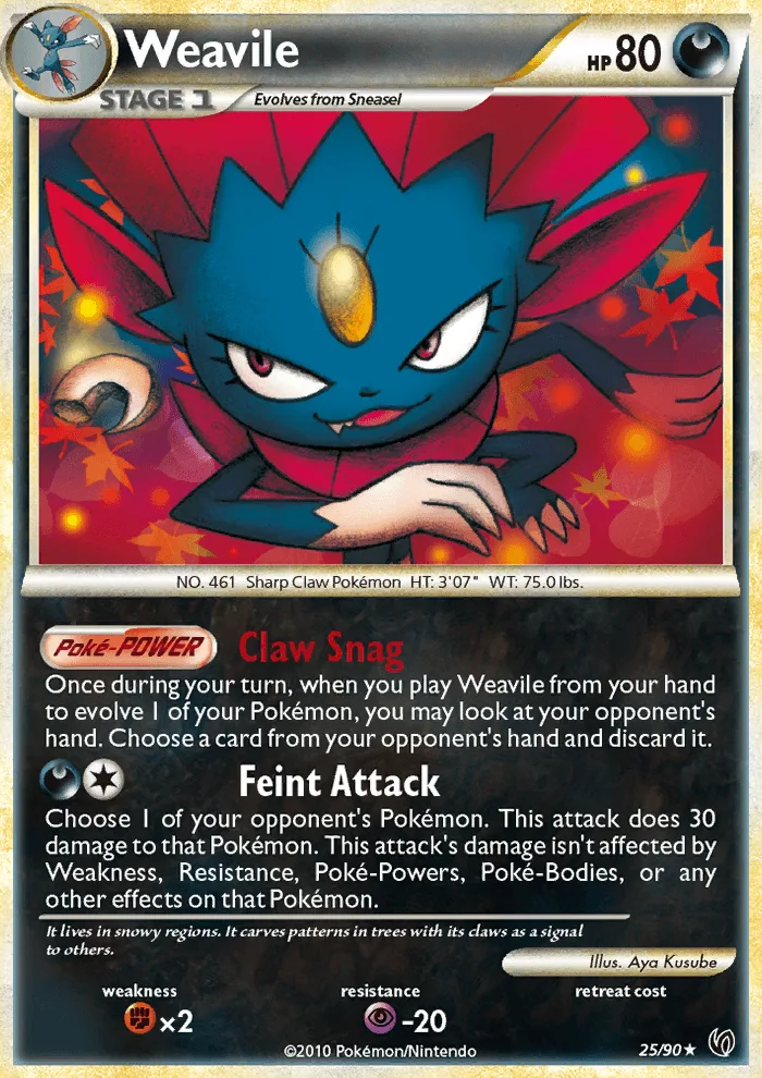 Weavile · Undaunted 25/90