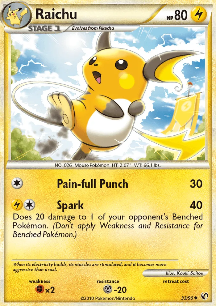 Raichu · Undaunted 33/90