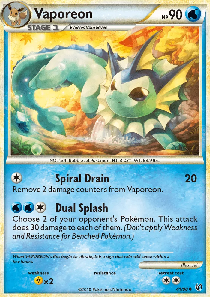 Vaporeon · Undaunted 41/90
