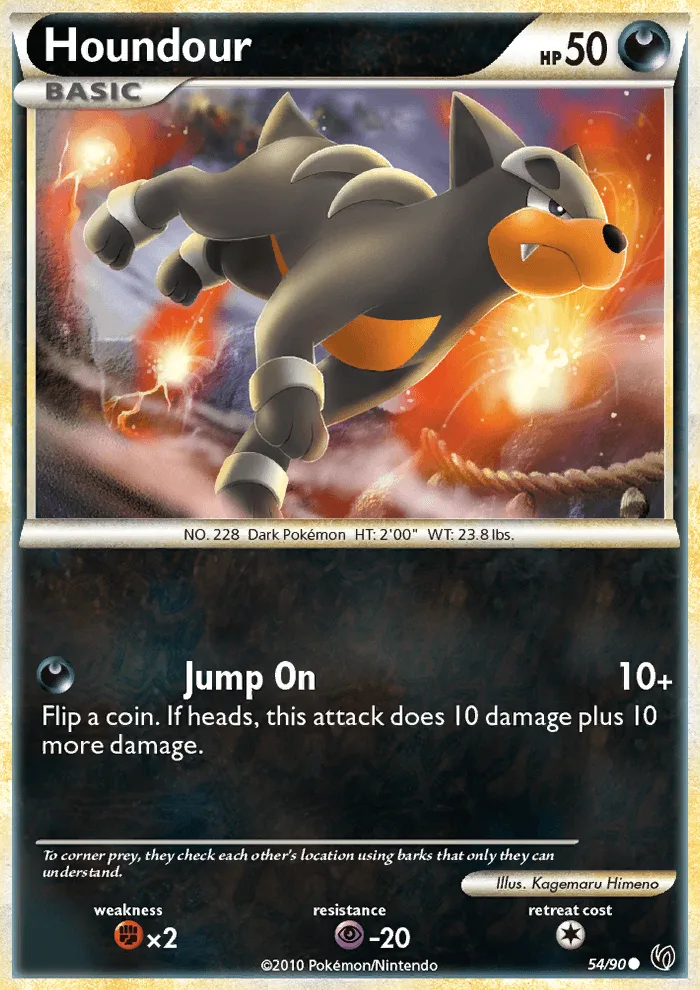 Houndour · Undaunted 54/90