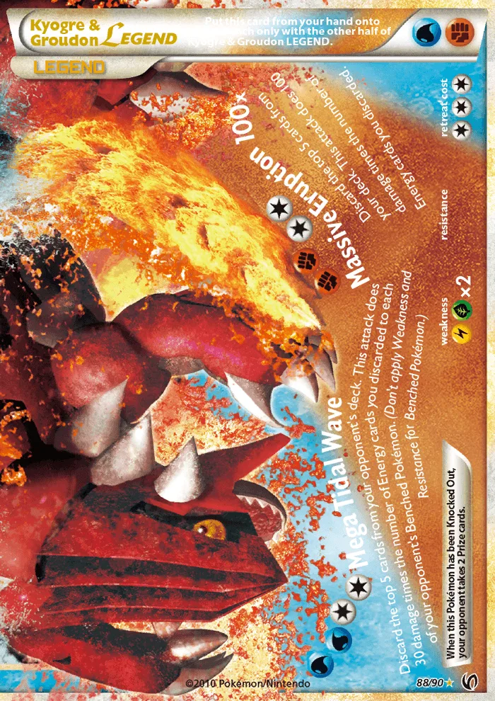 Kyogre & Groudon LEGEND · Undaunted 88/90