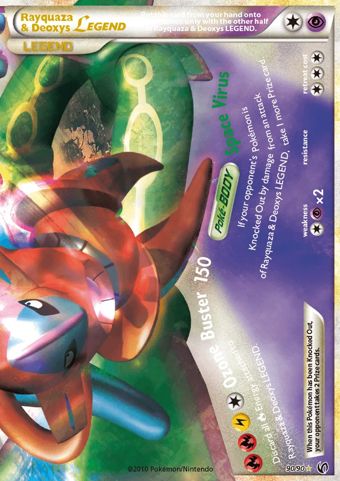 Rayquaza & Deoxys LEGEND · Undaunted 90/90