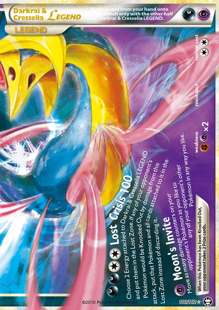 Darkrai & Cresselia LEGEND · Triumphant 100/102