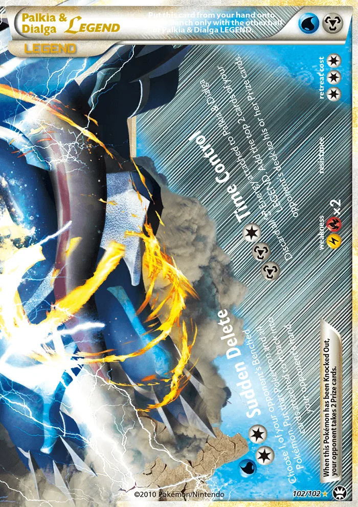 Palkia & Dialga LEGEND · Triumphant 102/102