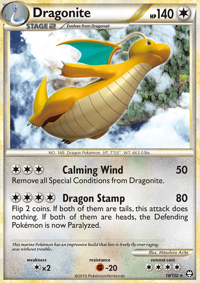 Dragonite · Triumphant 18/102