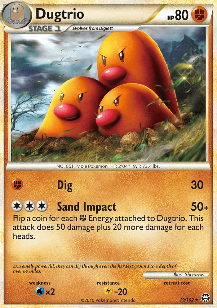 Dugtrio · Triumphant 19/102