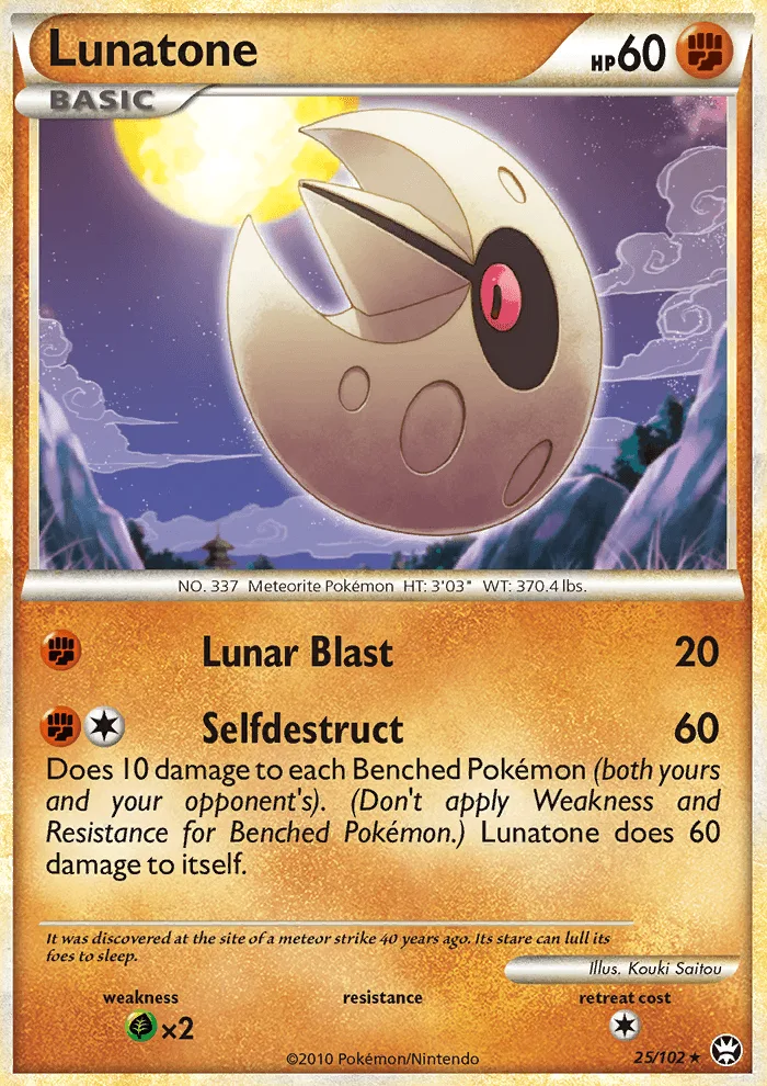 Lunatone · Triumphant 25/102